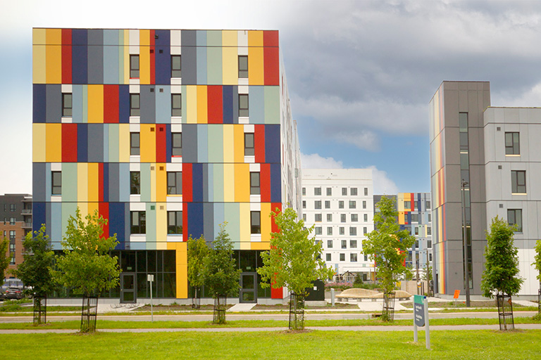 Elevation of Mikinàk Ottawa Community Housing.